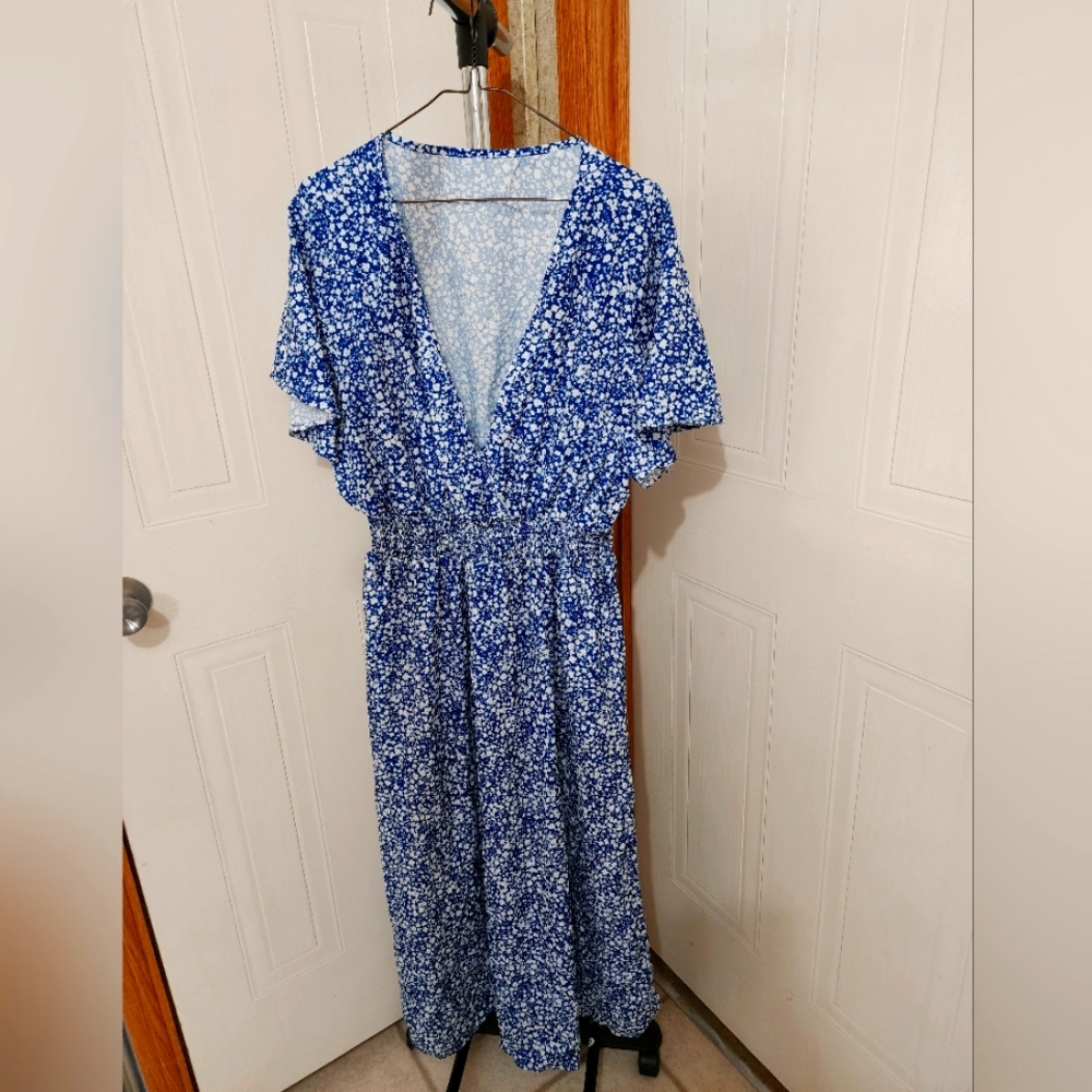 Plus size floral dress